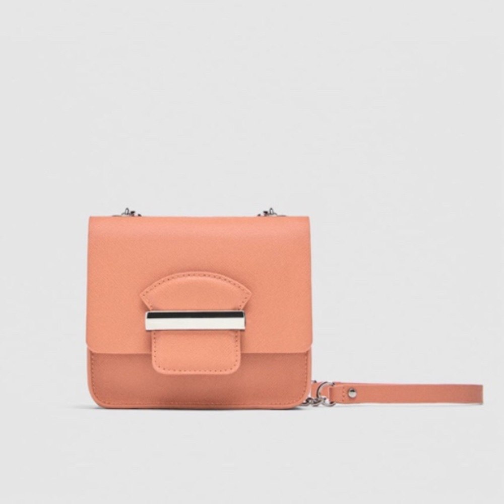 NEW- ZARA Cross Body Bag With Chain Strap- NWT